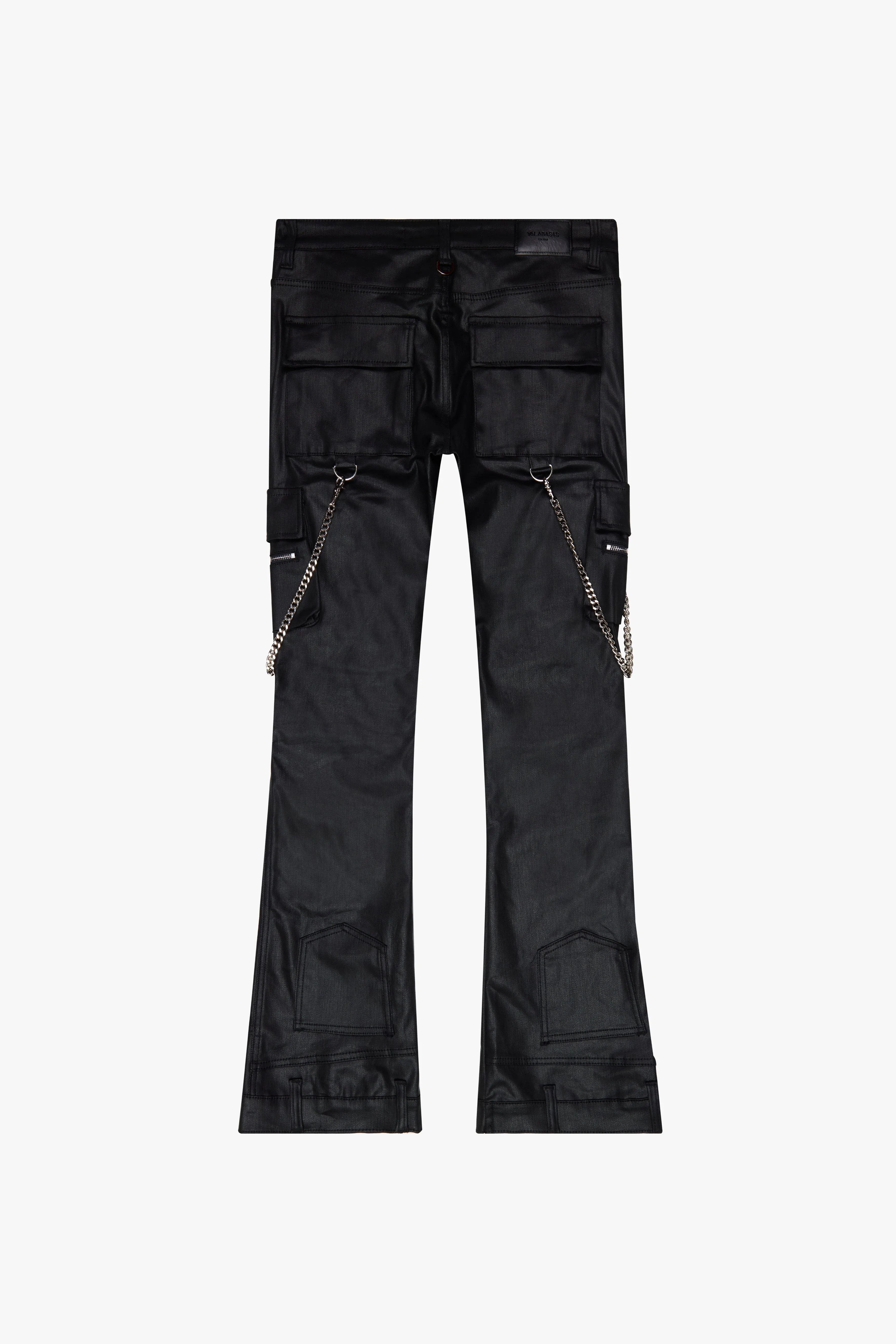 "ONYX" BLACK WAXED STACKED FLARE