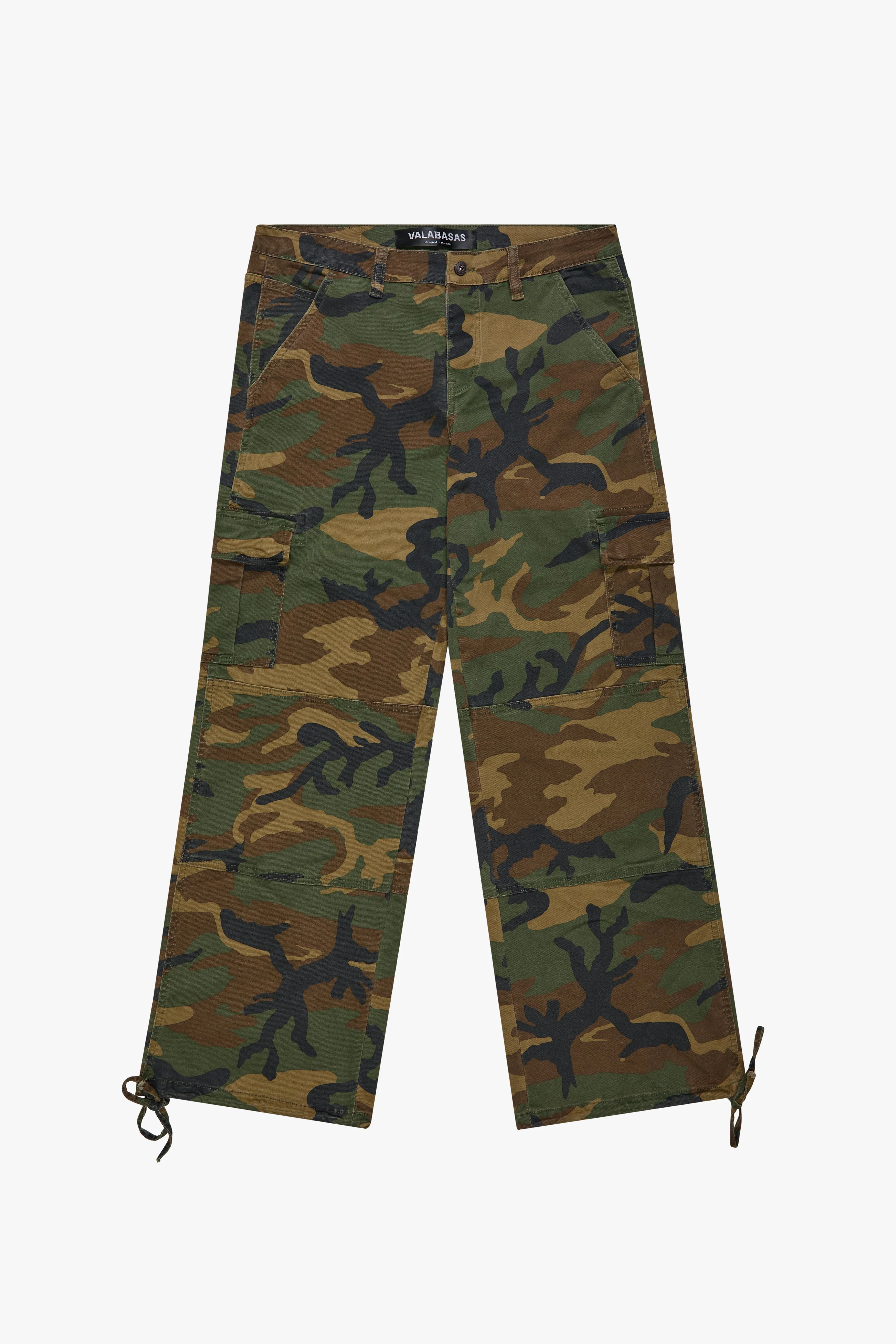 "SAFARI" FOILAGE GREEN BAGGY DENIM JEAN