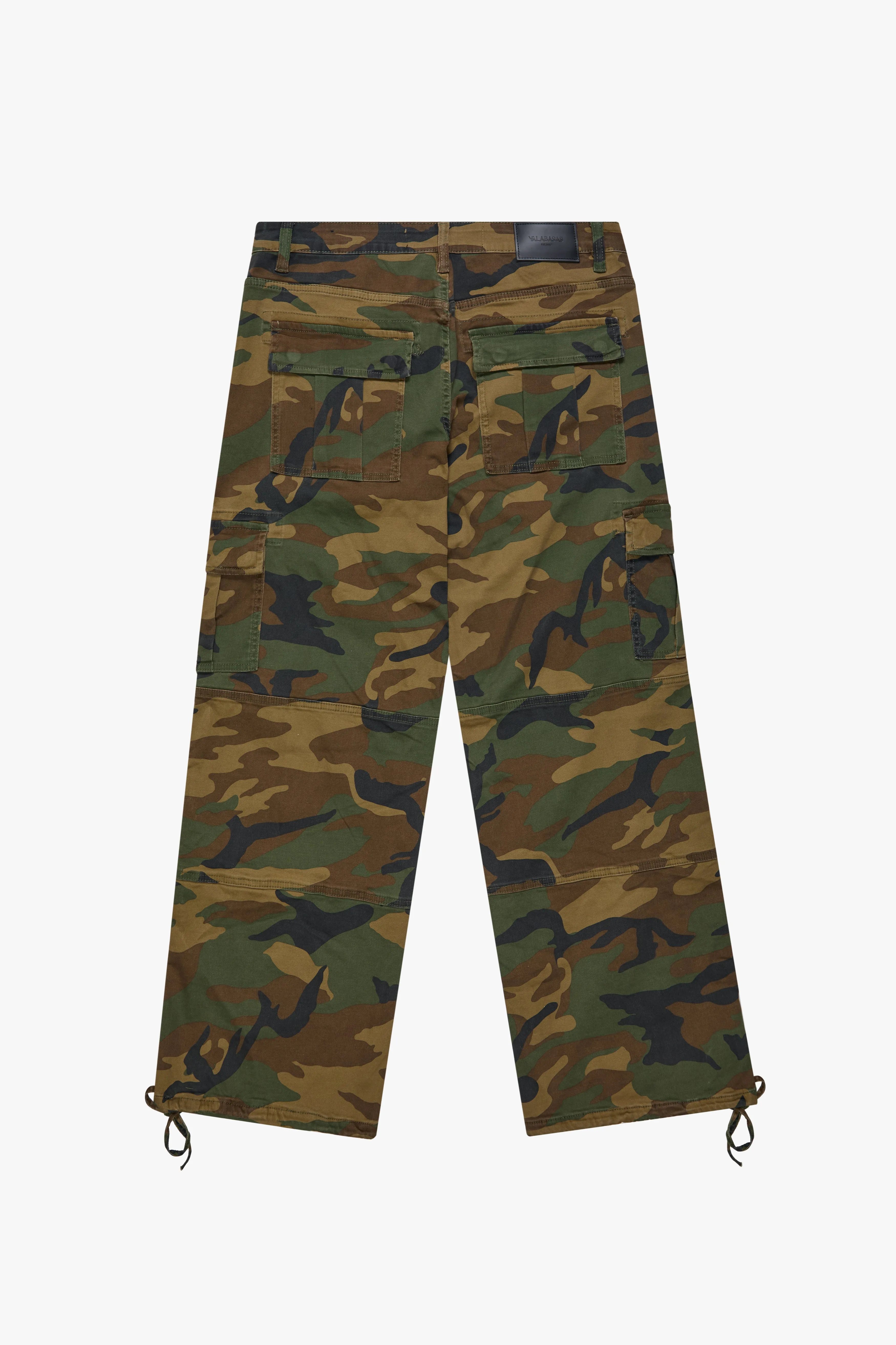 "SAFARI" FOILAGE GREEN BAGGY DENIM JEAN