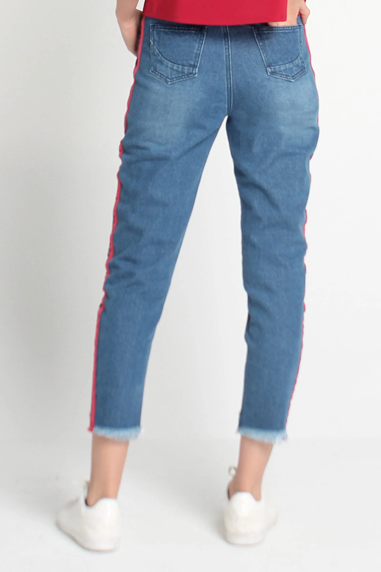  Racer Stripes Vintage Slim Jeans