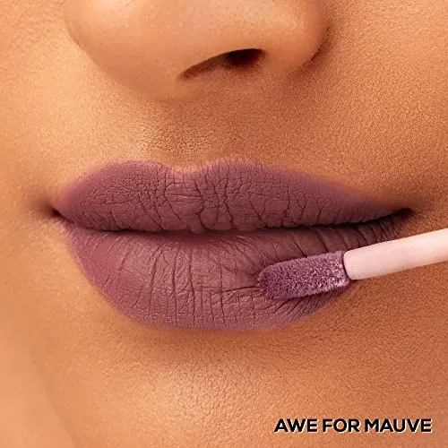 RENEE Stay With Me Mini Matte Lip Color, Long Lasting, Non Transfer, Water & Smudge Proof, Light Weight Liquid Lipstick, Awe for Mauve 2ml