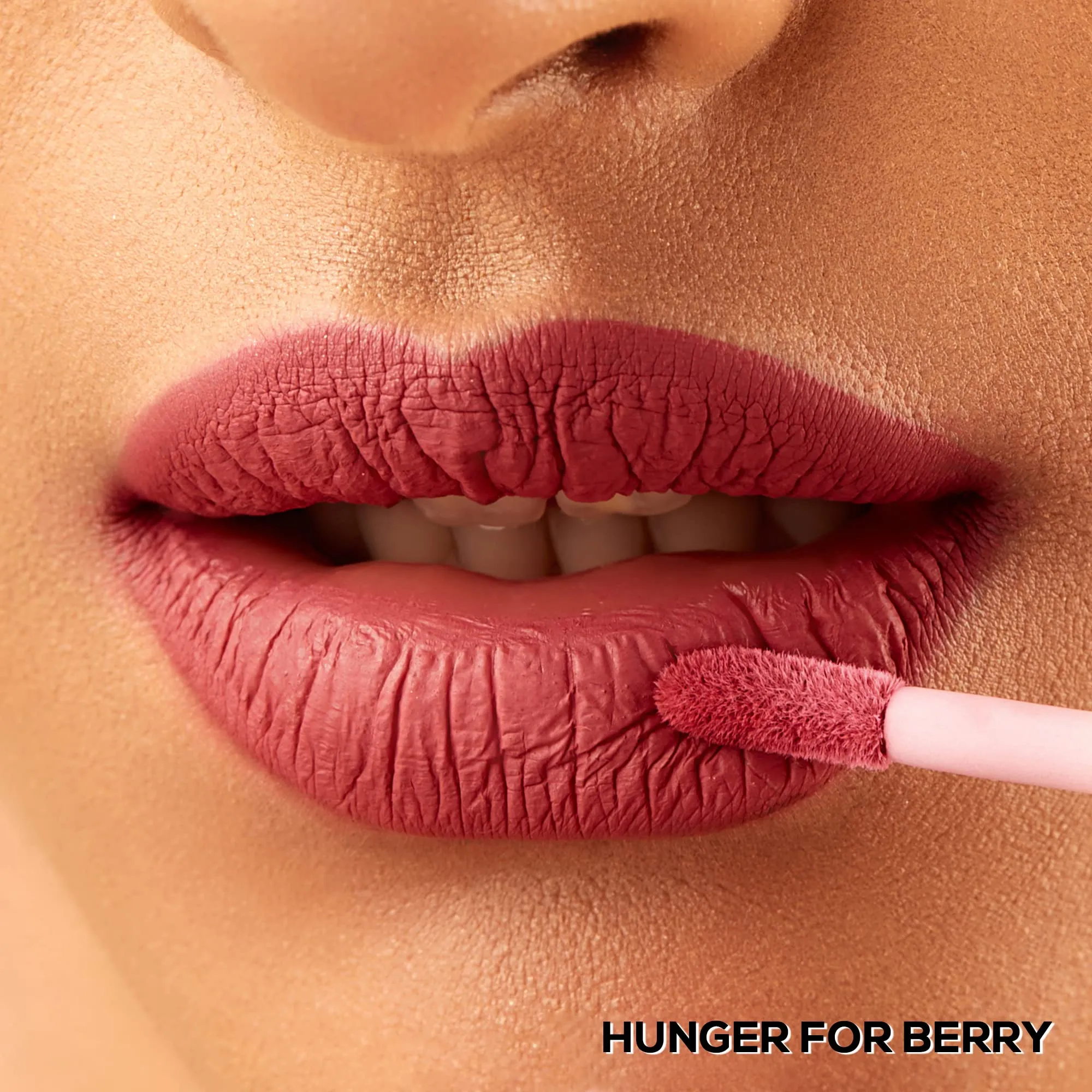 RENEE Stay With Me Mini Matte Lip Color, Long Lasting, Non Transfer, Water & Smudge Proof, Light Weight Liquid Lipstick, Hunger for Berry 2ml