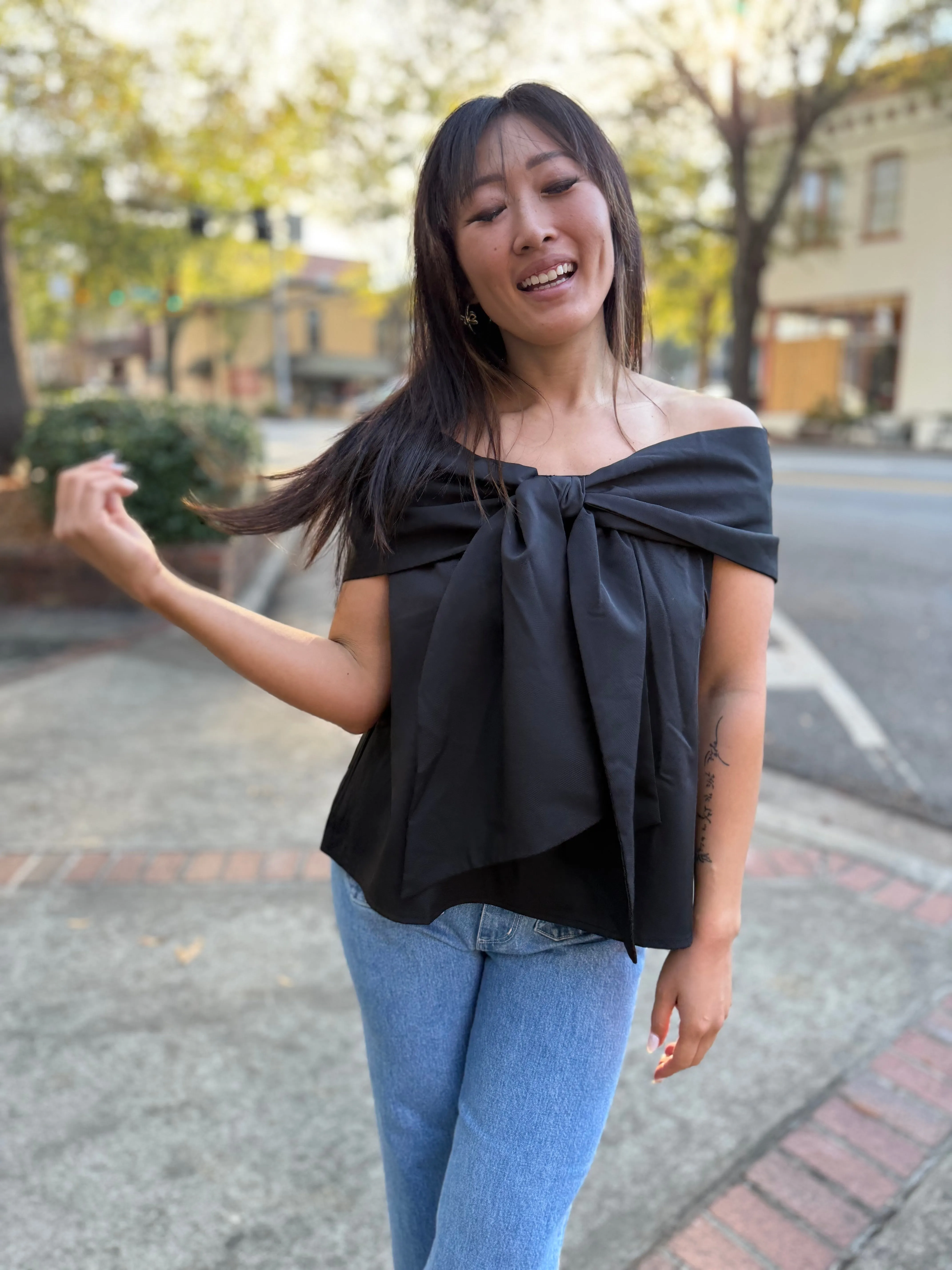 Ribbon Grace Bow Top