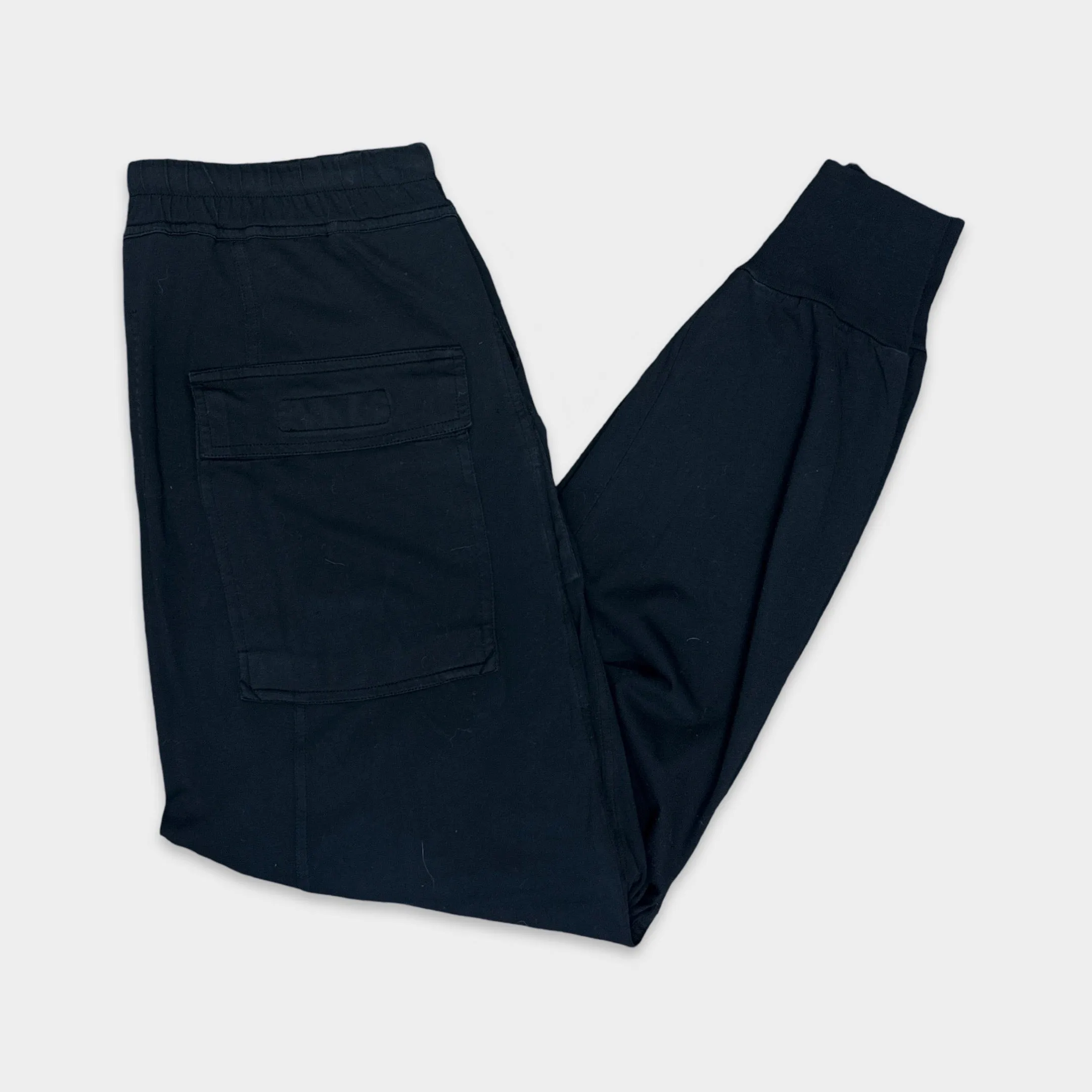 Rick Owens Men's Black Drop Crotch Cotton Joggers