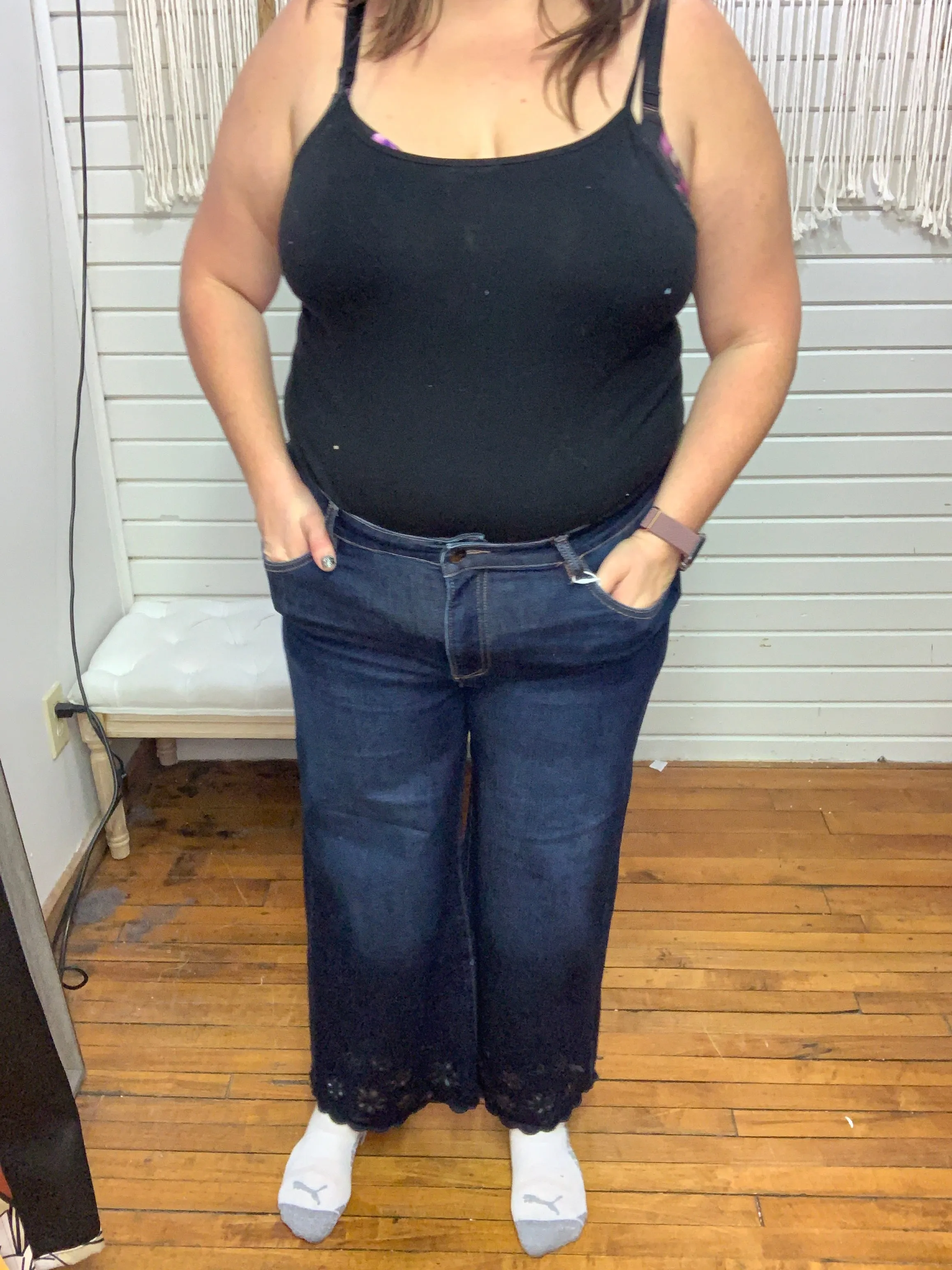 RISEN- Paula Cut Out Detail - Denim Jeans