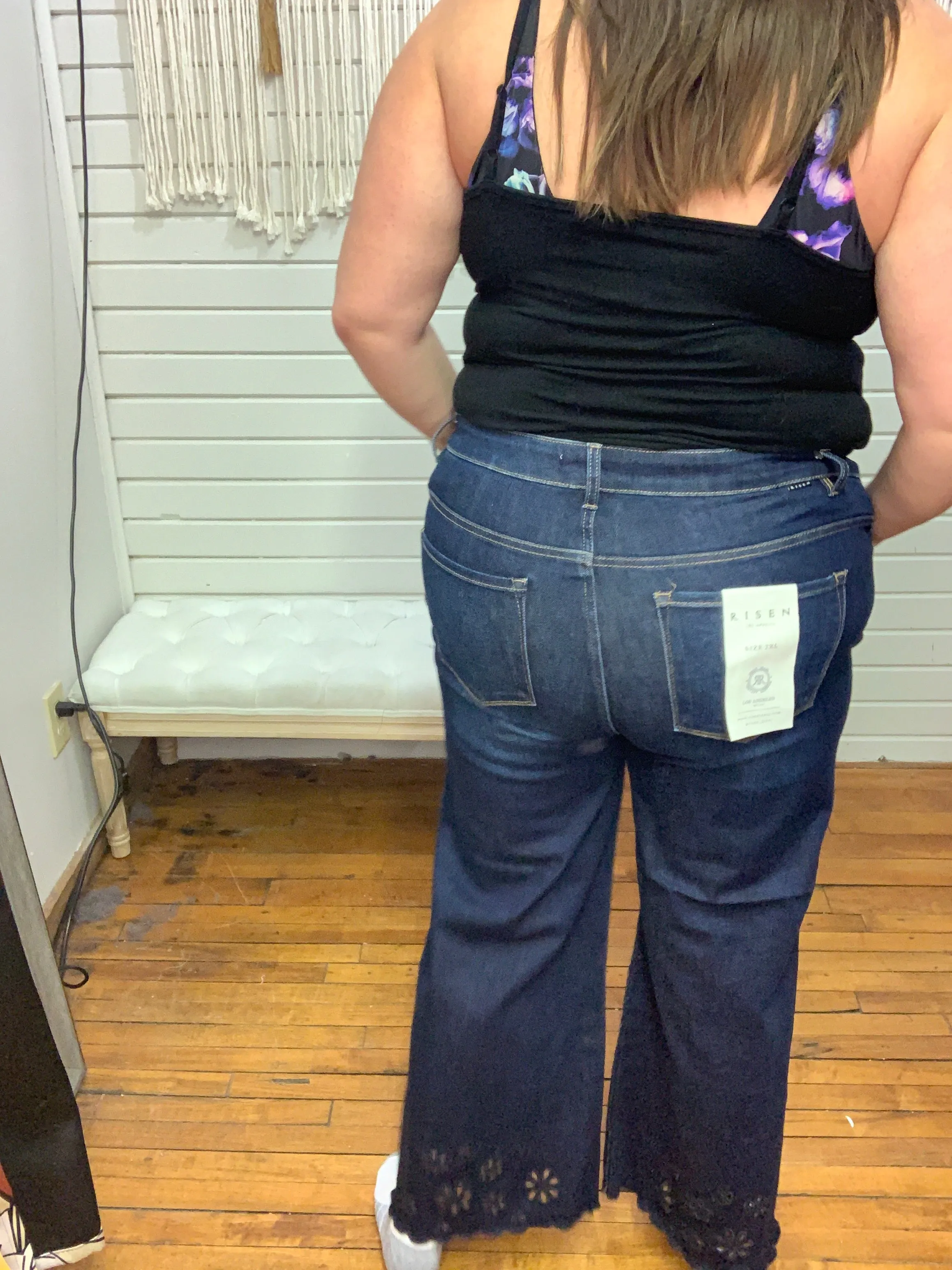 RISEN- Paula Cut Out Detail - Denim Jeans