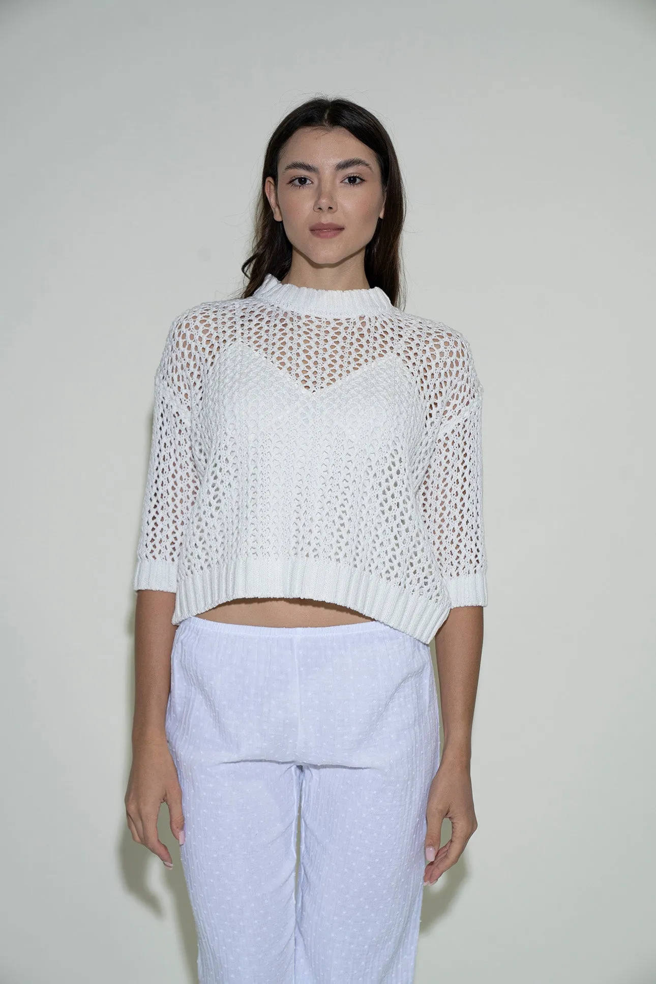 Sandra Sweater - White