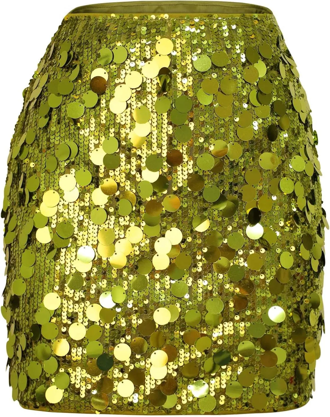 Sequin Skirt for Women Stretchy High Waist Bodycon Night Out Party Shine Sparkly Mini Skirts Prom Club Outfits