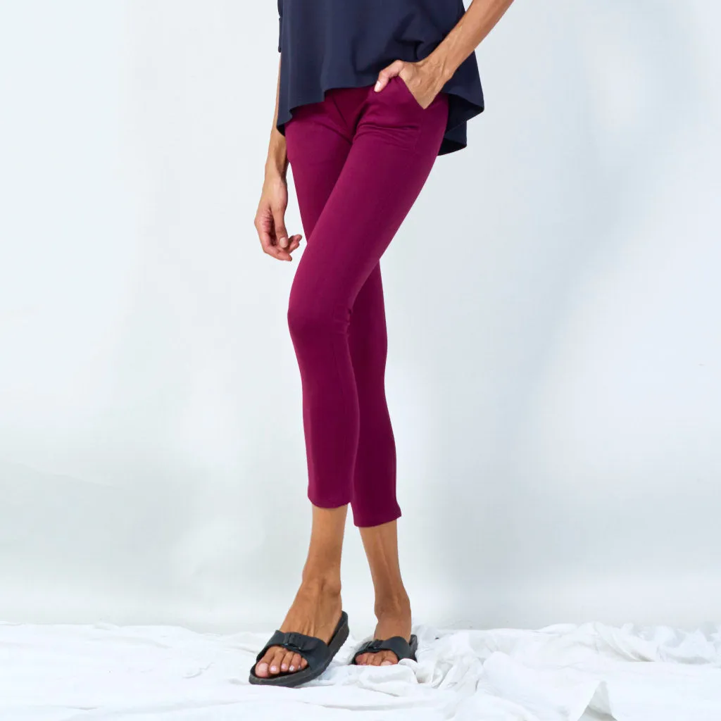 Slim fit high-waist leggings wholesale