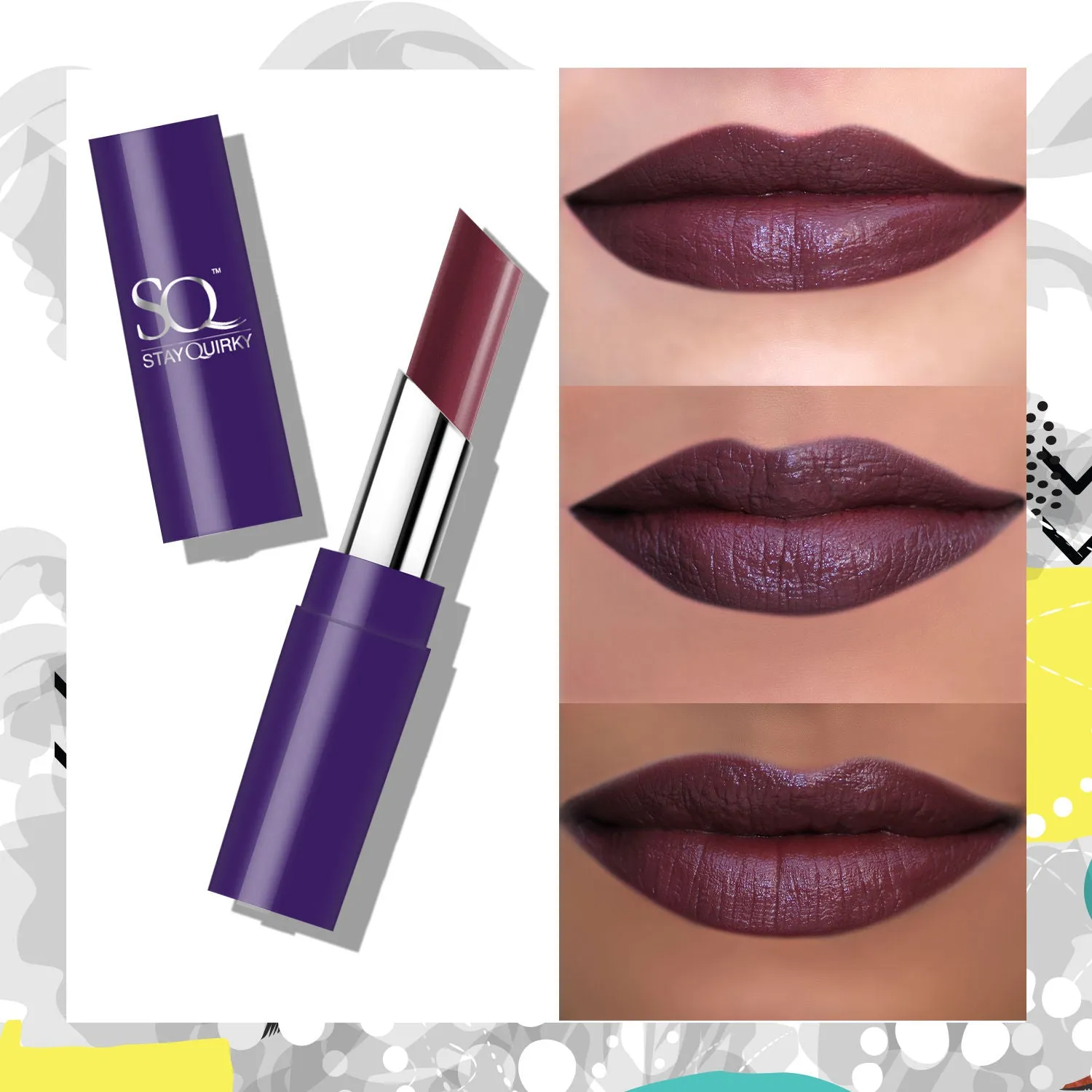 Stay Quirky Lipstick Creamy Matte With BadAss Upgrade|Long Lasting| 8hrs Stay| Highly Pigmented|Paraben Free - Nude - Erotic Secret Message 19 (3.5 g)