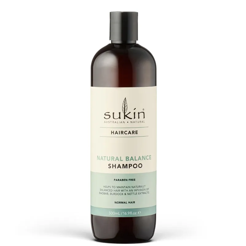 Sukin Natural Balance Shampoo (for Normal Hair) 500ml UK DELIVERY ONLY