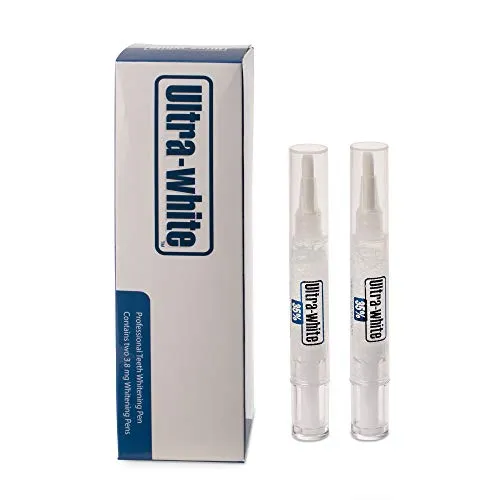 Teeth Whitening Pen, the Pen for Sensitive Teeth, Enamel Safe Teeth Whitening, Fast Teeth Whitener for stained, discolored and yellow teeth and Beautiful White Smile by Ultra-White. 2 Pack 35% Gel
