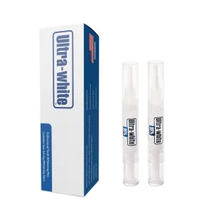 Teeth Whitening Pen, the Pen for Sensitive Teeth, Enamel Safe Teeth Whitening, Fast Teeth Whitener for stained, discolored and yellow teeth and Beautiful White Smile by Ultra-White. 2 Pack 35% Gel
