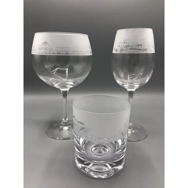 Tynemouth & Whitley Bay Scenes Whisky Glass