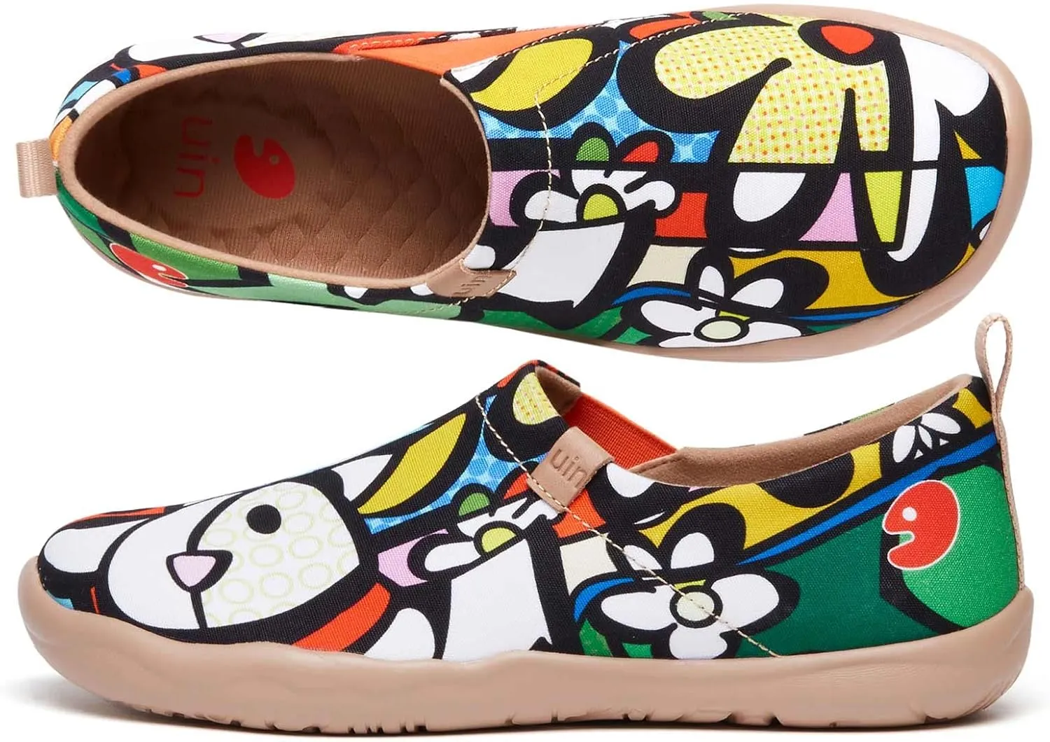 UIN Women's Art Travel Shoes Slip On Casual Cozy Loafers Lightweight Comfort Fashion Sneaker Toledo 