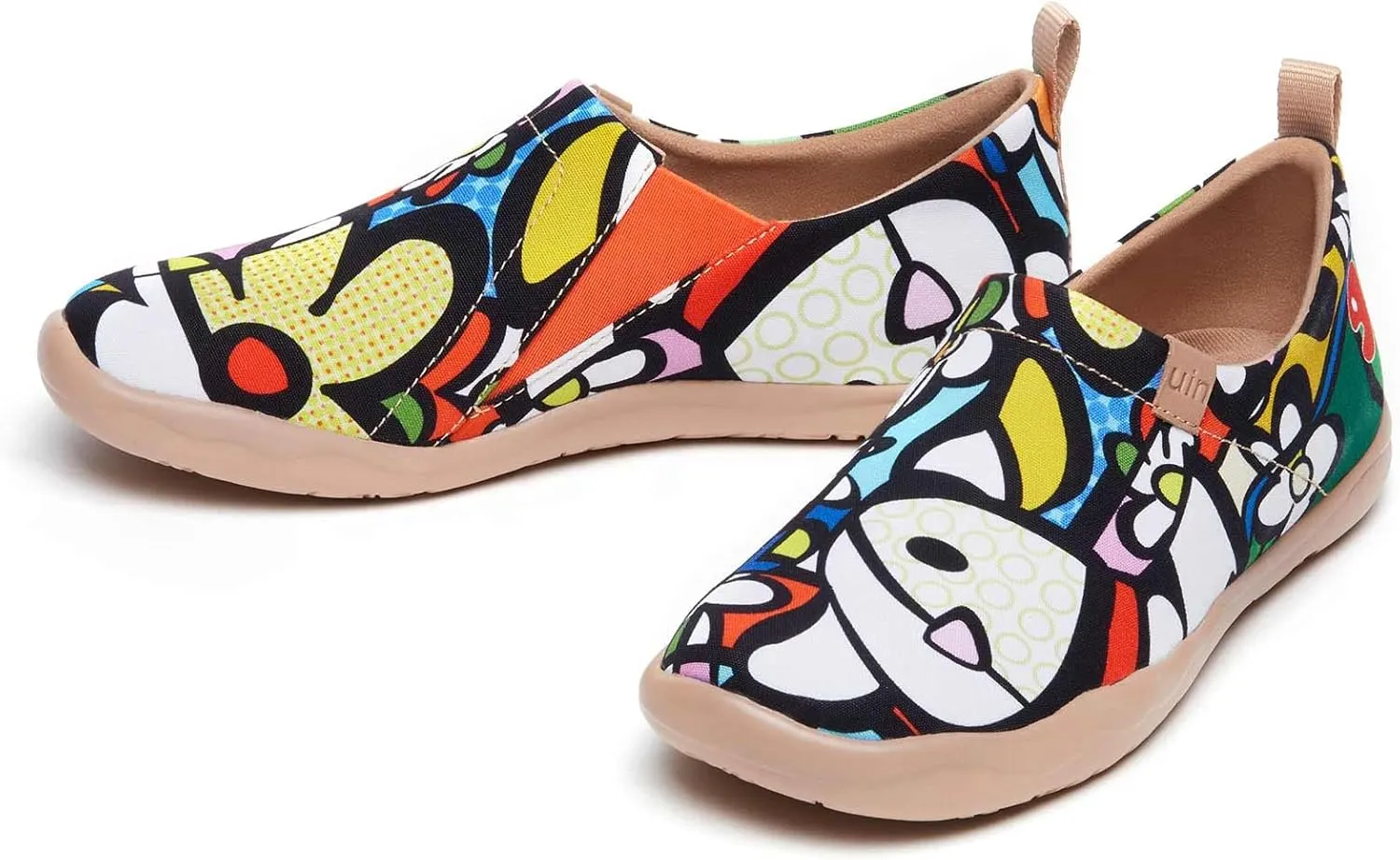 UIN Women's Art Travel Shoes Slip On Casual Cozy Loafers Lightweight Comfort Fashion Sneaker Toledo 