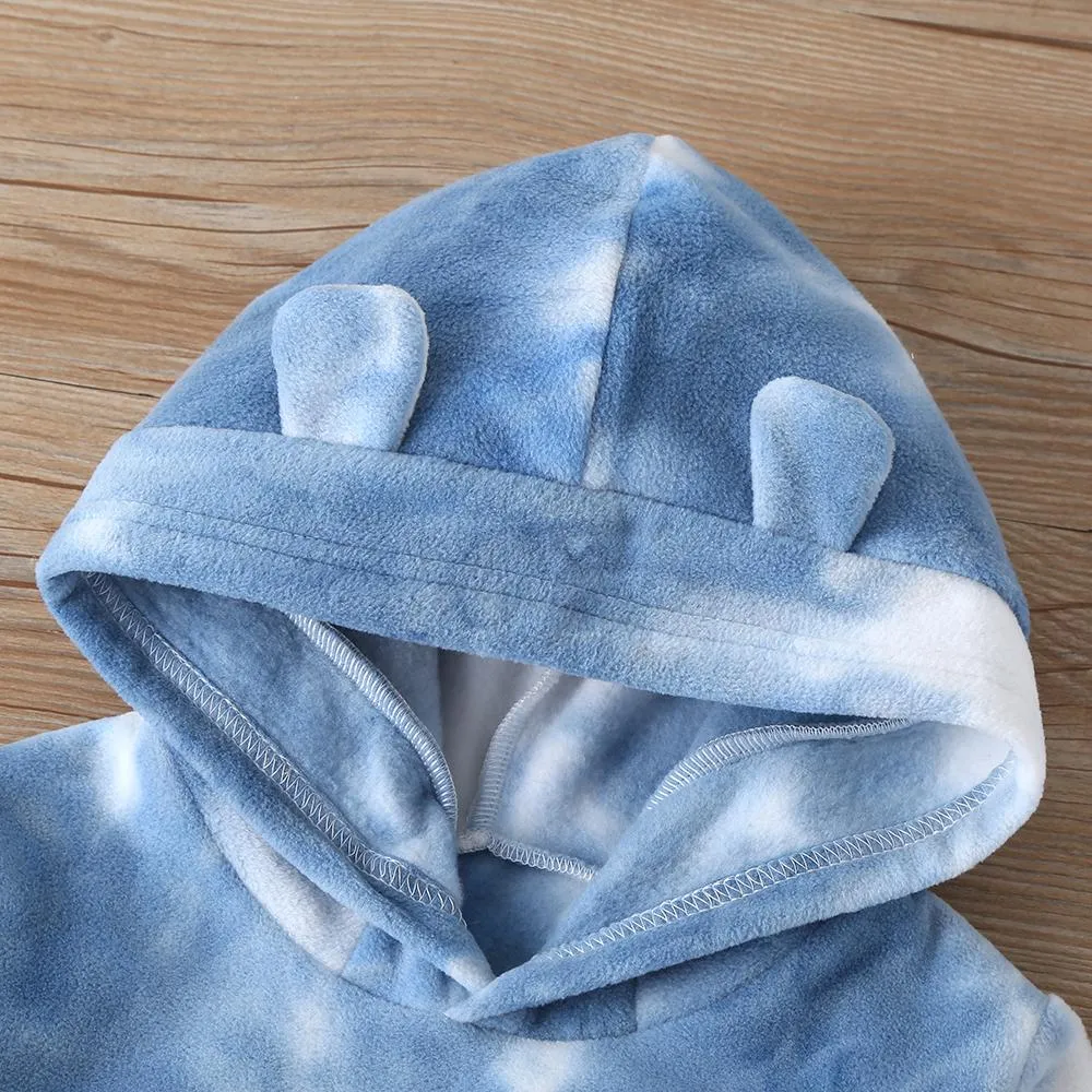 Unisex Hooded Long-sleeve Tie Dye Top & Pants Kids Clothing Suppliers