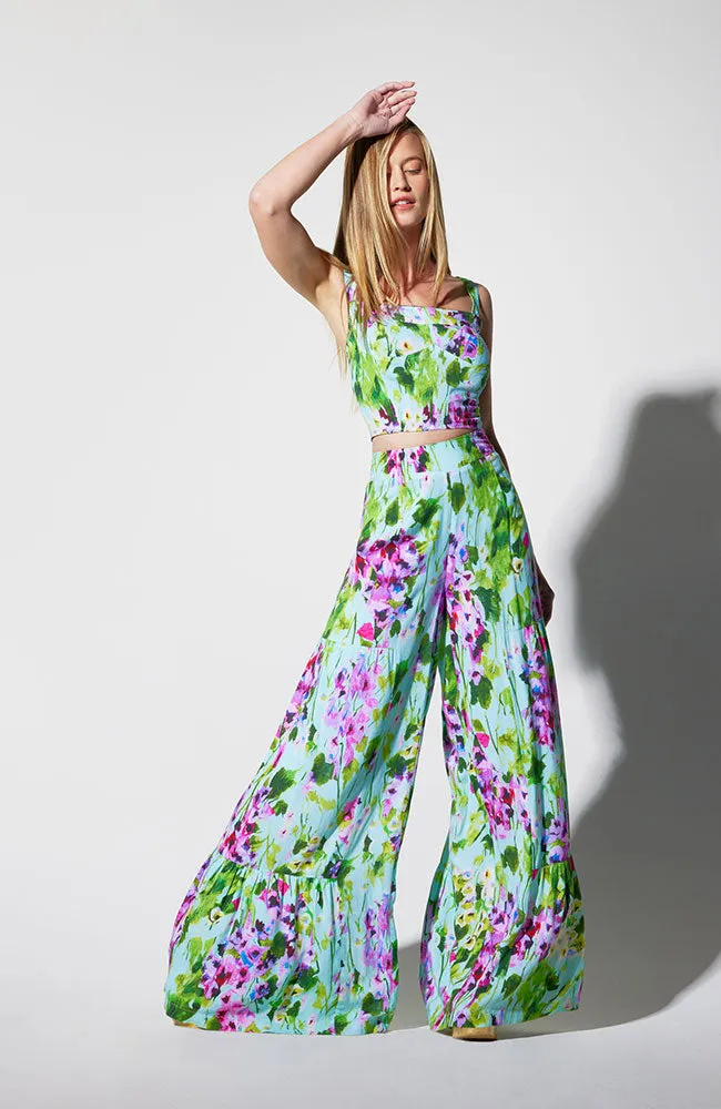 Violet Floral Palazzo Pant
