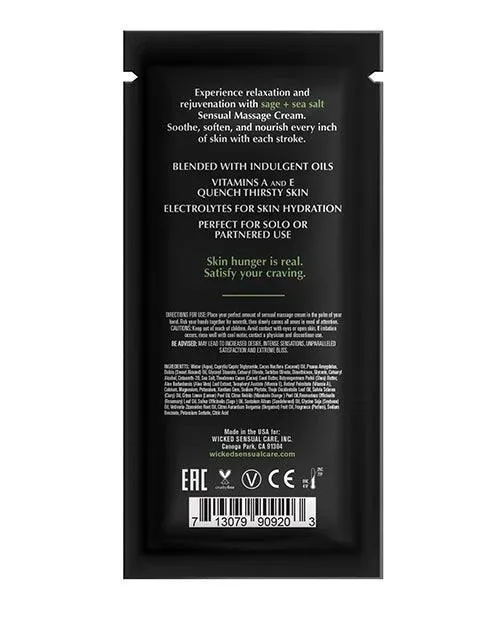Wicked Sensual Care Sage & Sea Salt Massage Cream