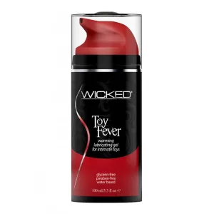 Wicked Toy Fever Warming Lubricating Gel Water Based for Intimate Toys 3.3 Ounce