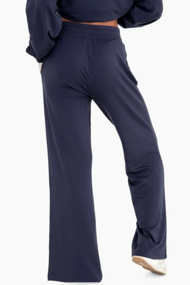 Wide Leg Pants with Bottom Slits