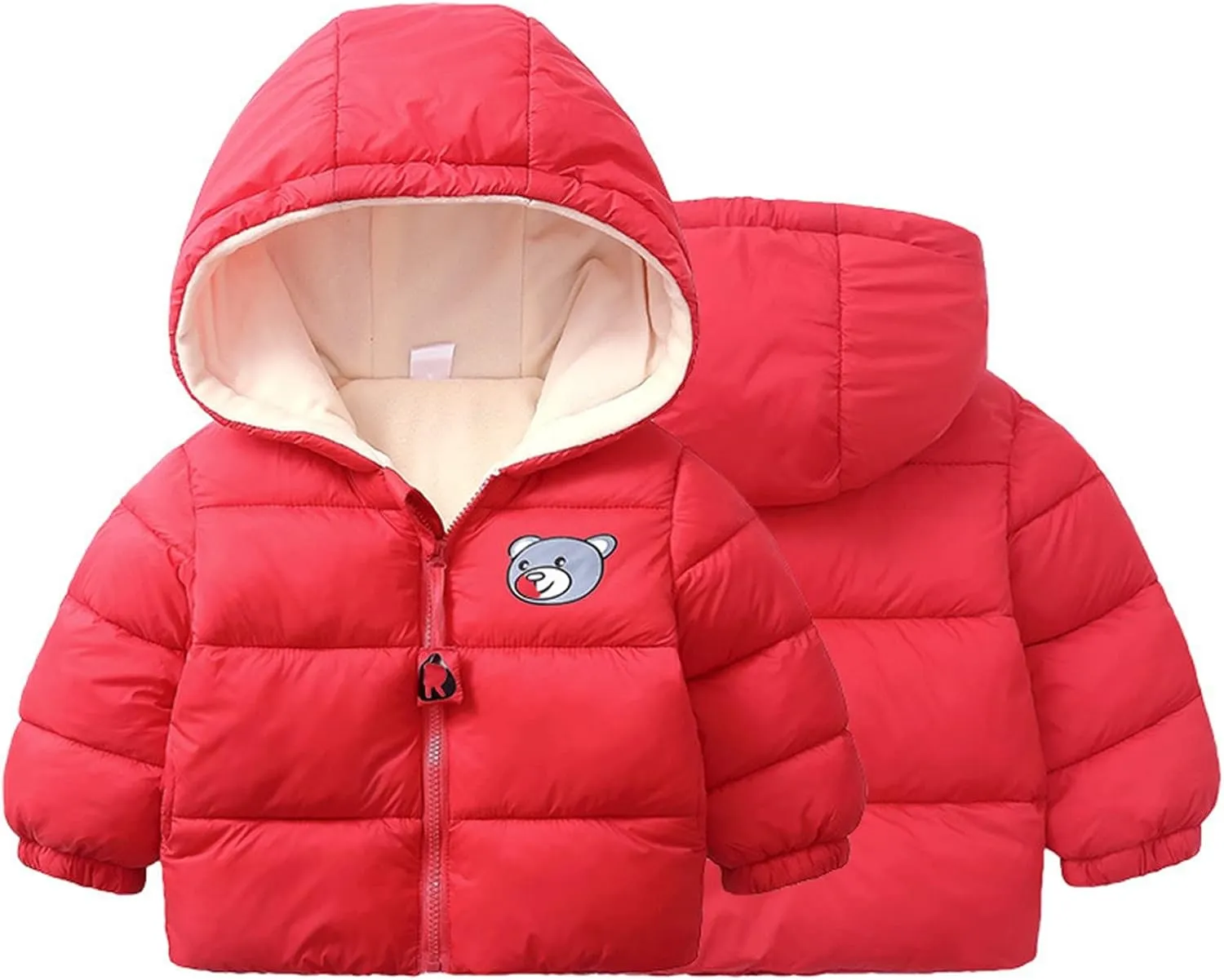 Winter Down Coats for Kids Baby Warm Puffer Padded Coat Cotton Hooded Outwear Boy Girl Kid