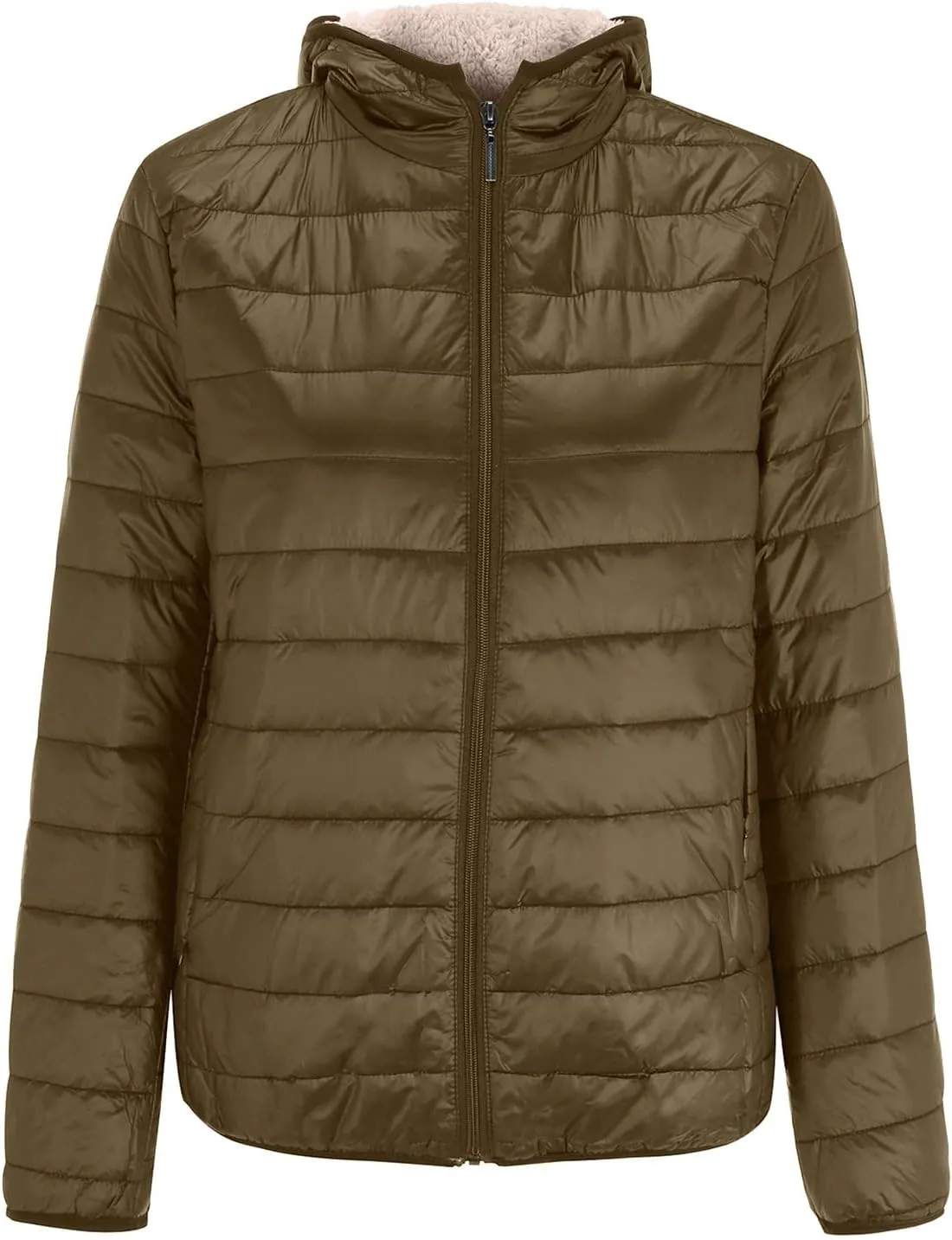 Women Hooded Coat Slim-Fit Plus Fleece Cotton-Padded Jackets Warm Lamb Velvet Jacket Women's Short Womens Running Womens Coat