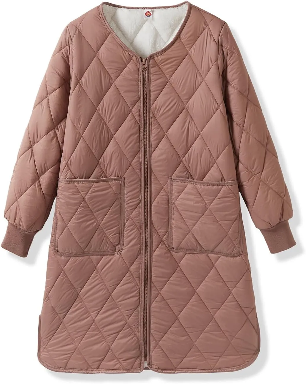 Women Long Quilted Puffer Coats for Winter Cotton-Padded Jacket Button Long Sleeve Pockets Warm Winter Outerwear