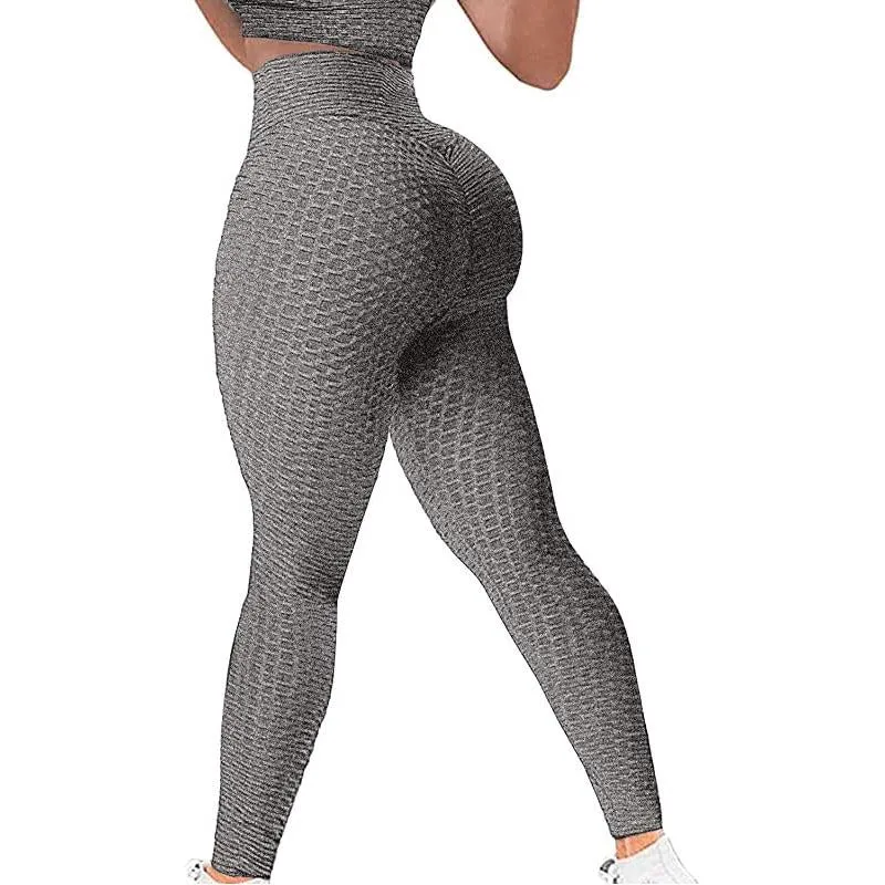 Women Scrunch Bum Leggings Gymwear Textured Butt Lift Elastic Pants