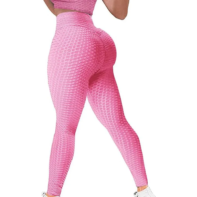 Women Scrunch Bum Leggings Gymwear Textured Butt Lift Elastic Pants