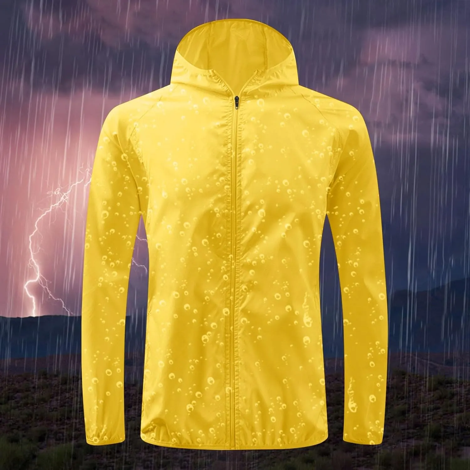 Womens Rain Coat Lightweight Coats Plus Size Casual Sports Windbreaker Hooded Waterproof Windproof Outdoor Jacket