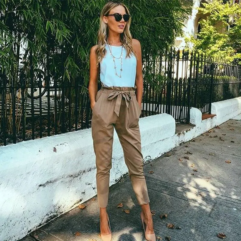 Wooden Premium Quality Ladies Trouser with Slim-Fit Ladies Trousers