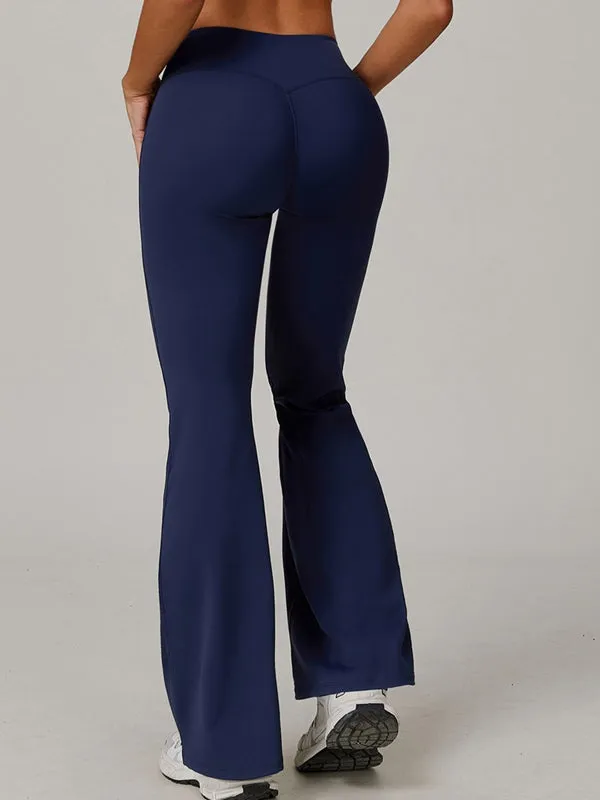 ZASUWA Female Sexy V-shape Waist Flare Leggings