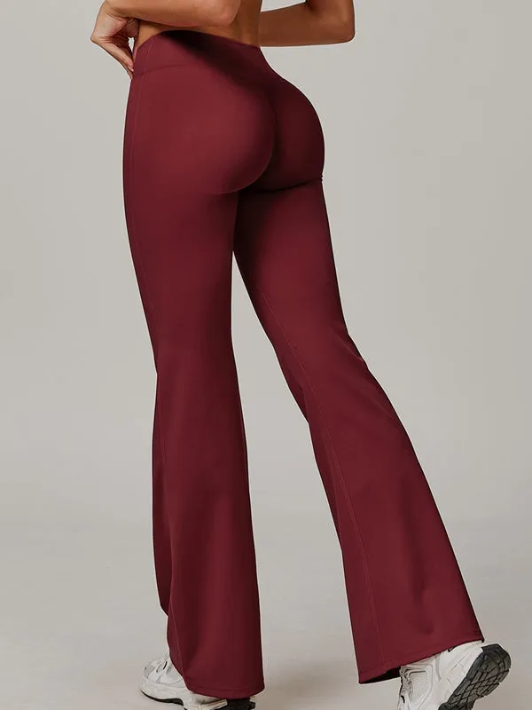 ZASUWA Female Sexy V-shape Waist Flare Leggings